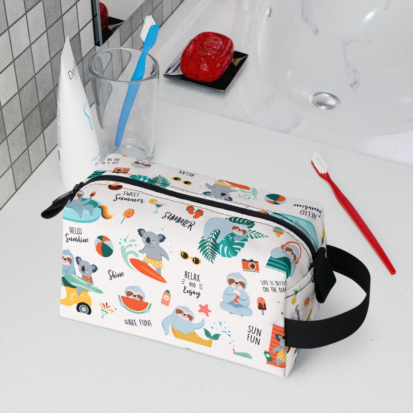 Summer Fun Koala and Sloth Toiletry Bag