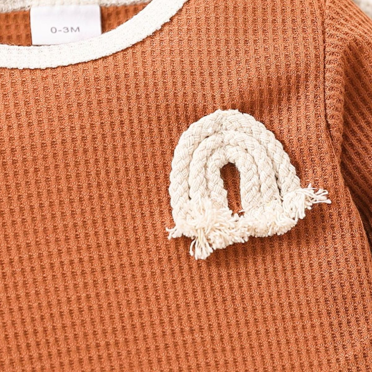 Baby Waffle-Knit Long Sleeve Bodysuit